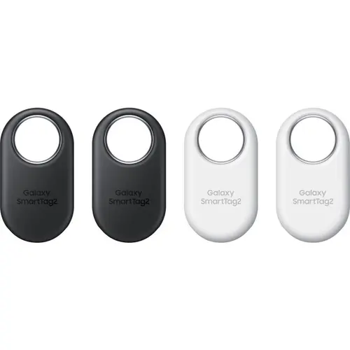 Samsung Galaxy SmartTag2, 4 pack, Bluetooth, 500 de zile autonomie, Waterproof IP67 (Alb/Negru)