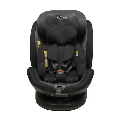 Scaun auto U-grow, i-Size, rotativ 360, Isofix, 0-36 kg, 40-150 cm (Negru)