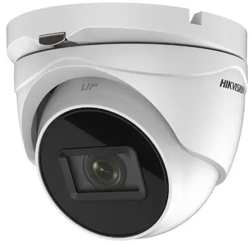 Camera supraveghere video Hikvision DS-2CE79H8T-AIT3ZF, Turbo HD dome,  5 MP CMOS, 2560 × 1944@20fps, 2.7- 13.5mm (Alb)