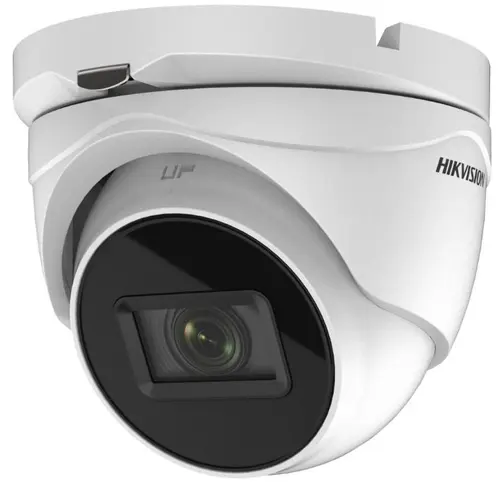Camera supraveghere video Hikvision DS-2CE79H8T-AIT3ZF, Turbo HD dome,  5 MP CMOS, 2560 × 1944@20fps, 2.7- 13.5mm (Alb)