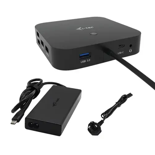 Statie andocare pentru notebook i-Tec Incarcator universal, 100 W (Negru)