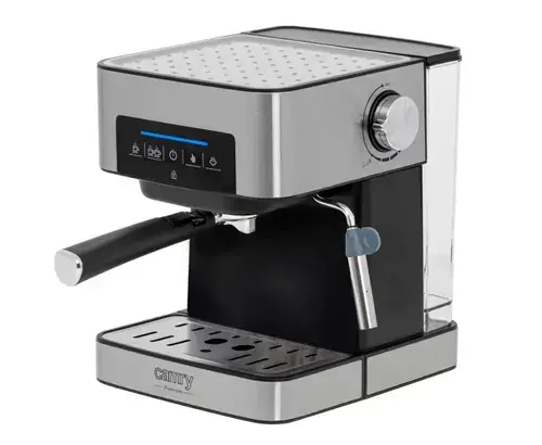 Espressor semiautomat cu spumiera Camry CR 4410, Inox, 15 bar (Argintiu/Negru)