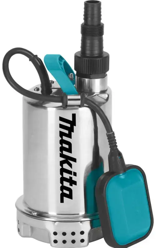 Pompa submersibila pentru apa curata Makita PF1100, 1100 W, 15000 l/h debit apa, 10 m inaltime refulare, 10 m cablu alimentare