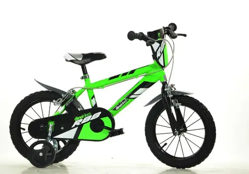 Bicicleta copii Dino Bikes R88, roti 16inch (Verde)