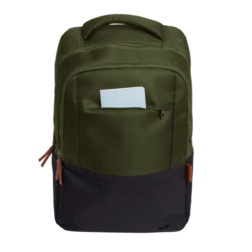 Rucsac laptop Trust Lisboa 16inch, material POM, RPET Polyester, RPET twill polyester, volum 23 L, Verde