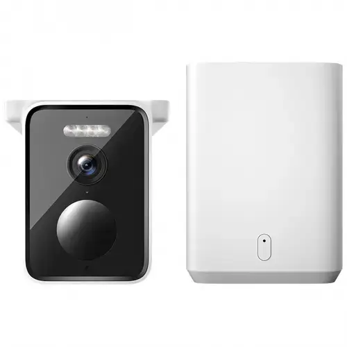 Camera de Supraveghere Xiaomi BW400 Pro Set BHR77447GL, Wi-Fi, 2.5K, Panou Solar, 10.000mAh, IP66 (Alb)