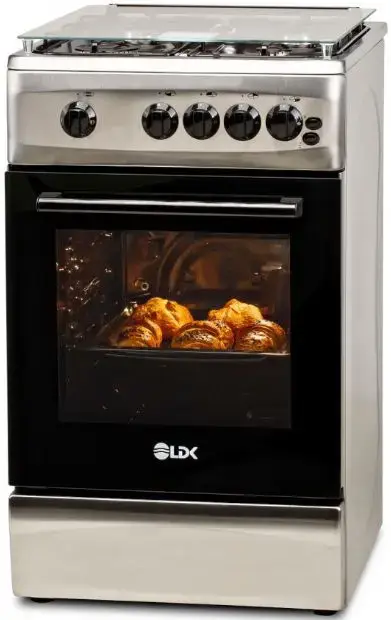 Aragaz LDK 5060 GRAI IX RMV LPG, 4 Arzatoare, Gaz, Siguranta, Aprindere electrica (Inox)