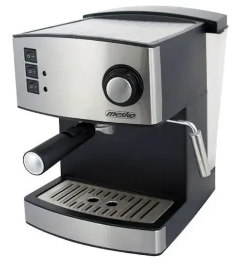 Espressor Mesko MS 4403, 850 W, 1.6 L, 15 Bari (Argintiu/Negru)