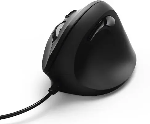 Mouse Ergonomic cu fir Hama EMC-500, 1400 DPI, Optic (Negru)