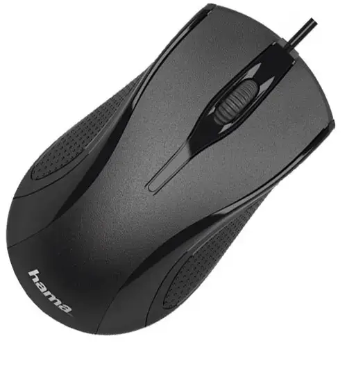 Mouse Optic HAMA MC-200, 1200 dpi (Negru)