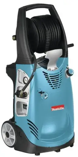 Aparat de spalat cu presiune Makita HW131, 2300 W, 130 bar, 500 l/h debit apa, 60°C temperatura maxima, 15 m lungime furtun