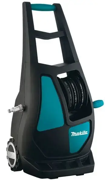 Aparat de spalat cu presiune Makita HW132, 2100 W, 140 bar, 420 l/h debit apa, 50°C temperatura maxima, 8 m lungime furtun