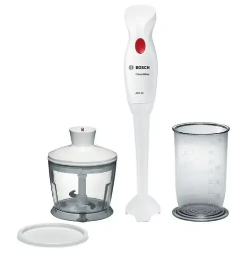 Mixer vertical Bosch MSM14200, 400W, minitocator, pahar mixare, 1 viteza  (Alb)