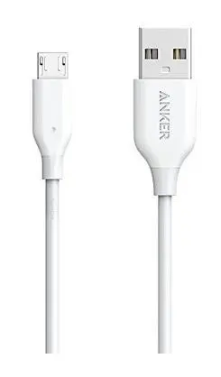 Cablu de date Anker PowerLine Micro USB, 1 metru (Alb)