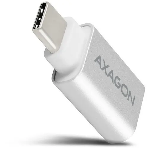Adaptor AXAGON RUCM-AFA, USB 3.0 Type-C -  USB 3.0 Type-A, Fast charging (Argintiu)