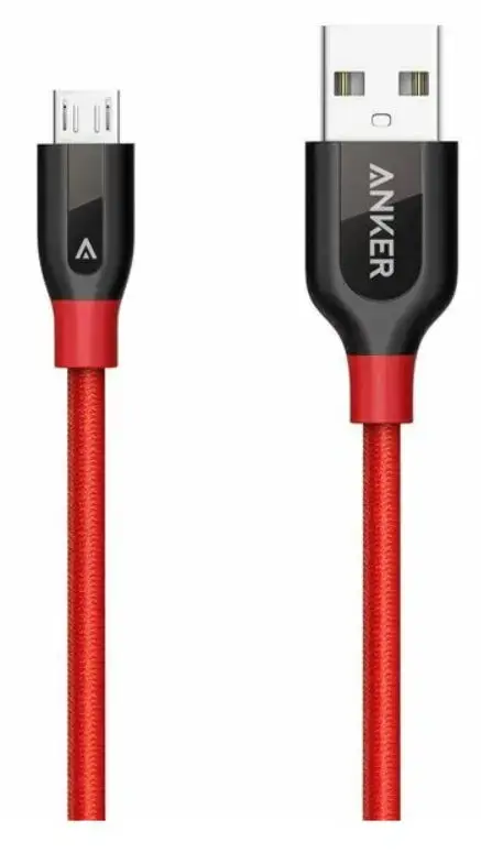 Cablu de date Anker Premium PowerLine+ A8142G91, microUSB, 0.91 m (Rosu)