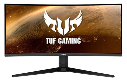 Monitor Gaming VA LED ASUS 34inch VG34VQL1B, WQHD (3440 x 1440), HDMI, DisplayPort, Ecran curbat, 165 Hz, 1 ms (Negru)