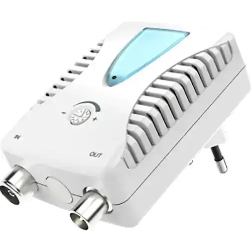 Amplificator BB / CATV HAMA 205234, 25 dB (Alb)