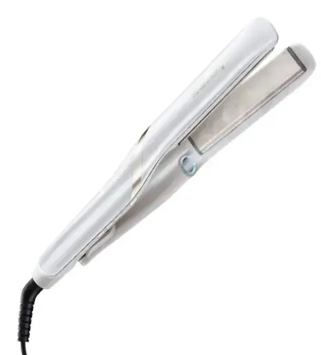 Placa de indreptat parul Remington Hydraluxe Pro S9001, Abur rece hidratant, Invelis cu microparticule, 230 C, 15 s (Alb)