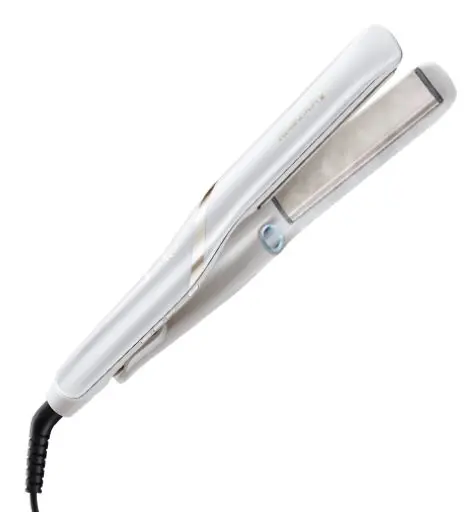 Placa de indreptat parul Remington Hydraluxe Pro S9001, Abur rece hidratant, Invelis cu microparticule, 230 C, 15 s (Alb)