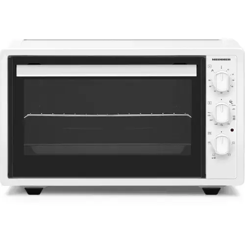 Cuptor electric Heinner HCE-S37WH, 1650 W, 37 L, 220°C, 4 functii de gatire, Timer, Grill (Alb)