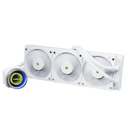 Cooler CPU Lian Li Galahad II 360 Trinity Performance, iluminare ARGB, 3x 120mm, 3000 rpm , PWM (Alb)