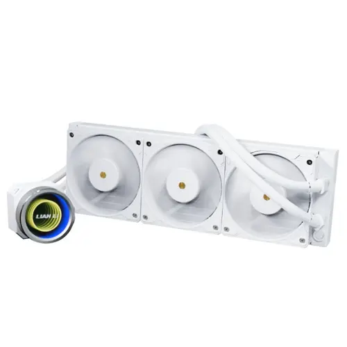 Cooler CPU Lian Li Galahad II 360 Trinity Performance, iluminare ARGB, 3x 120mm, 3000 rpm , PWM (Alb)