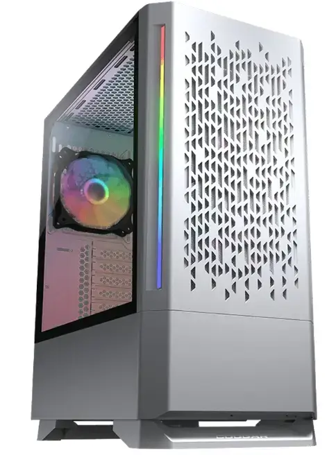 Carcasa Cougar MX430 Air RGB, iluminare ARGB, Middle Tower, fara sursa, ATX (Alb)