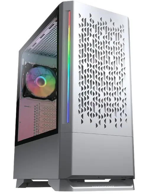 Carcasa Cougar MX430 Air RGB, iluminare ARGB, Middle Tower, fara sursa, ATX (Alb)