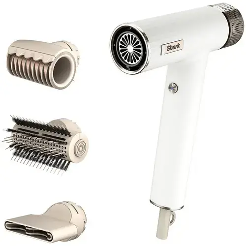 Uscator de par Shark Speedstyle HD333EU, 220-240v, 1700w, 3 trepte de temperatura, concentrator (Alb)