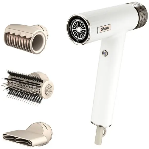 Uscator de par Shark Speedstyle HD333EU, 220-240v, 1700w, 3 trepte de temperatura, concentrator (Alb)