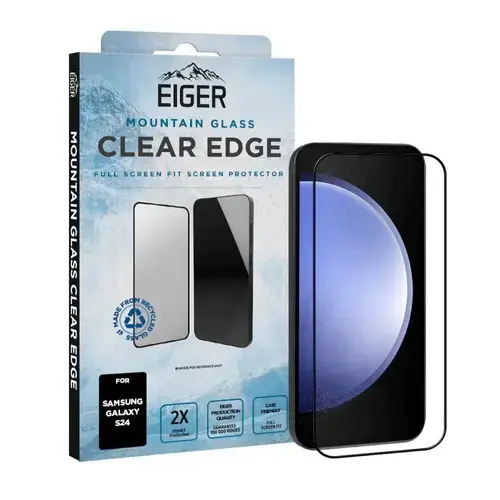 Folie de protectie Eiger Sticla 3D Mountain Glass pentru Galaxy S24, Transparent