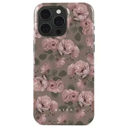 Husa Burga Dual Layer Vintage Glamour compatibila cu iPhone 15 Pro