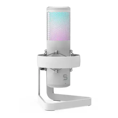 Microfon streaming Endorfy AXIS Streaming Onyx, cu iluminare, suport metalic (Alb)