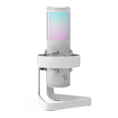 Microfon streaming Endorfy AXIS Streaming Onyx, cu iluminare, suport metalic (Alb)