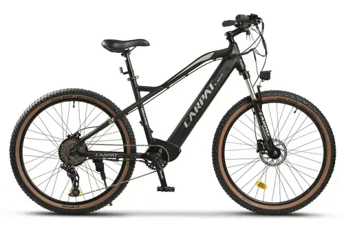 Bicicleta Electrica MTB Hidraulica  Carpat C275H7E, roti 27.5inch, autonomie pana la 60 Km, motor 250W, viteza maxima 25 km/h (Negru/Gri)