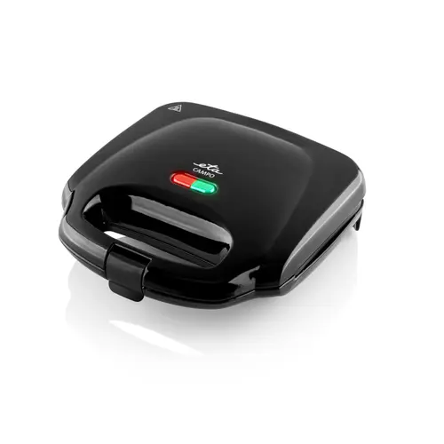 Sandwich-maker Eta CAMPO, 750W, suprafata antiaderenta, pentru prepararea sandviciurilor triunghiulare, Negru
