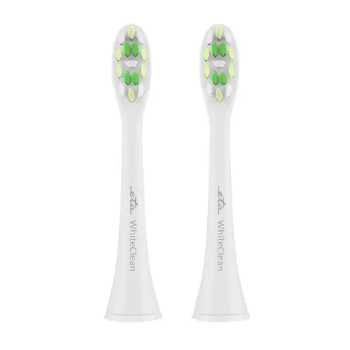 Set 2 capete de schimb ETA 0707 90400 WhiteClean pentru periute electrice ETA, duritate medie