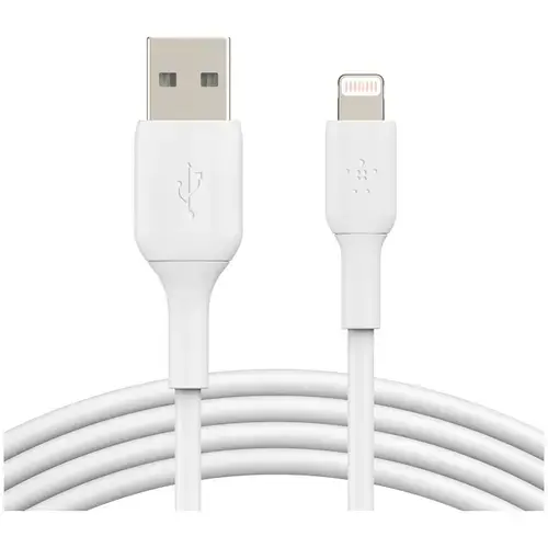 Cablu Belkin BOOST CHARGE USB-A catre Lightning, PVC, 0,15M, Alb