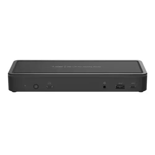 Docking Station Belkin INC003VFBK, 65 W, 5x USB 3.0, 2x USB-C, 2x HDMI, 2x DisplayPort, 1x RJ-45, Audio Out (Negru)
