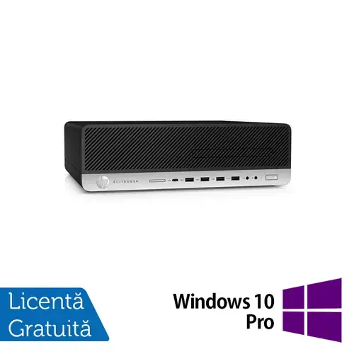 Calculator Sistem PC Refurbished  HP ProDesk 800 G3 SFF, Intel Core i5-7500 3.40-3.80GHz, 8GB DDR4, 256GB SSD + Windows 10 Pro