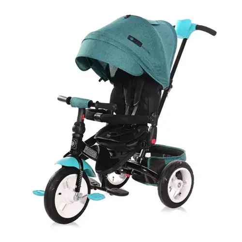 Tricicleta multifunctionala 4in1 Lorelli Jaguar Air, roti mari cu camera, Green Luxe