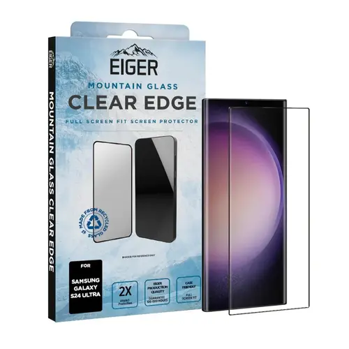 Folie de protectie Eiger Sticla 3D Mountain Glass pentru Galaxy S24 Ultra, Transparent
