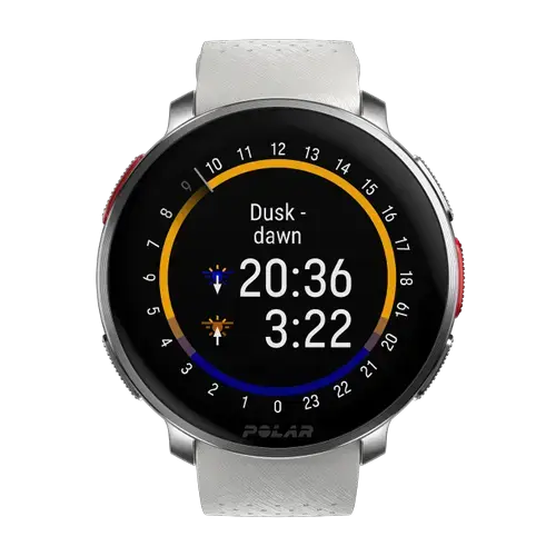 Ceas smartwatch Polar Vantage V3, ecran 1.39inch AMOLED, bratara silicon, Bluetooth (Alb)
