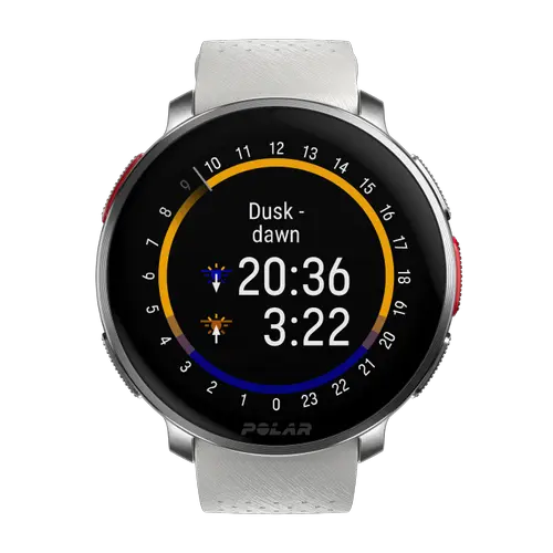 Ceas smartwatch Polar Vantage V3, ecran 1.39inch AMOLED, bratara silicon, Bluetooth (Alb)