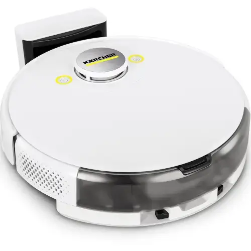 Robot aspirare Karcher RCV 5 *EU, WiFi, 36W, aspirator si mop, navigatie LiDar, 5200mAh, autonomie 120 de minute, putere de aspirare 5000 Pa, recipient praf 330ml, recipient apa 240ml (Alb)