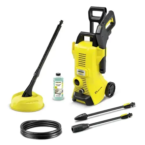 Aparat de spalat cu presiune Karcher K 3 Power Control Home, 120 bari, 1600 W + Detergent Patio & Deck 0.5 l (Negru/Galben)
