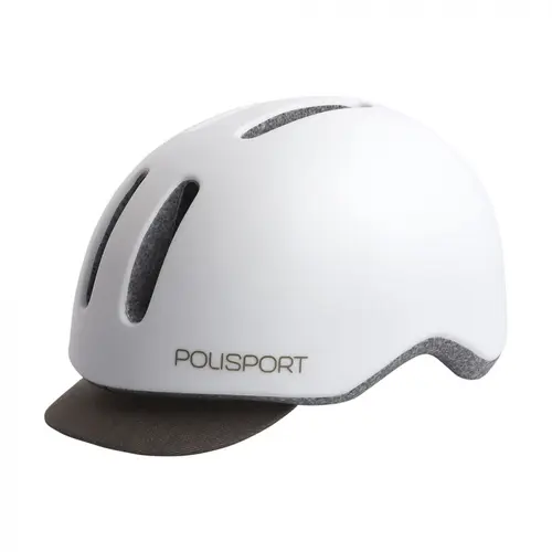 Casca Ciclism Urbana Polisport Commuter - 58-61 cm, L, Alb-Gri