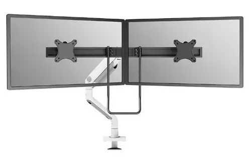 Suport 2 monitoare Neomounts DS75S-950WH2, 17inch-27inch, 16 kg, VESA 75x75, 100x100 (Alb/Negru)