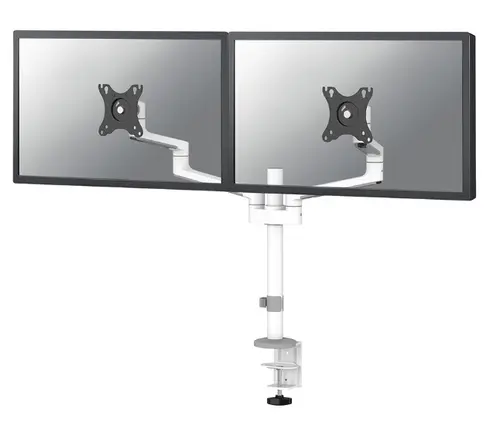 Suport 2 monitoare Neomounts DS60-425WH2, 17inch-27inch, 16 kg, VESA 75x75, 100x100 (Alb)